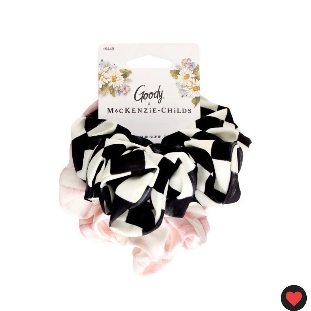 Goody × MacKenzie Childs Satin
Scrunchie - Pink - 2ct